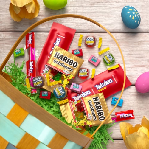 Hershey Assorted Fruit Flavored Easter Candy Bag Perspective: top