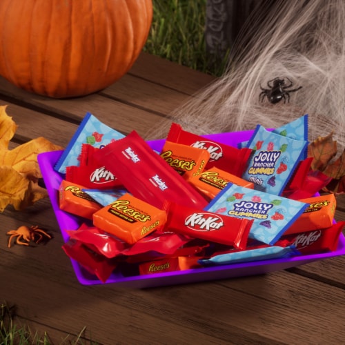 Hershey Assorted Flavored Halloween Candy Bag Perspective: top