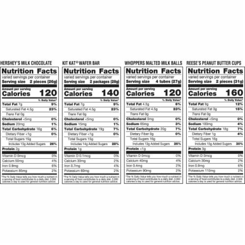 Hershey Factory Favorites Chocolate and Creme Assortment, 68.7 Ounce (155 Piece) Perspective: top