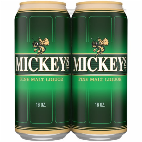 Mickeys Fine Malt Liquor Ale Beer Perspective: top
