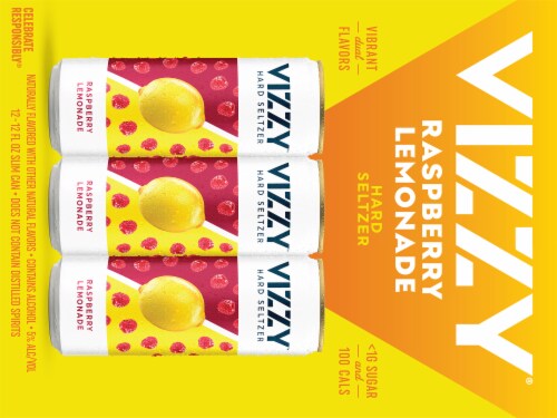 Vizzy Raspberry Lemonade Hard Seltzer Perspective: top
