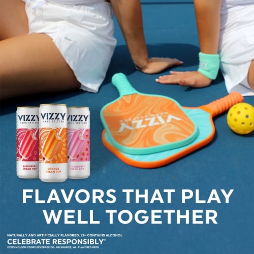 Vizzy Cream Pop Hard Seltzer Variety Pack Perspective: top