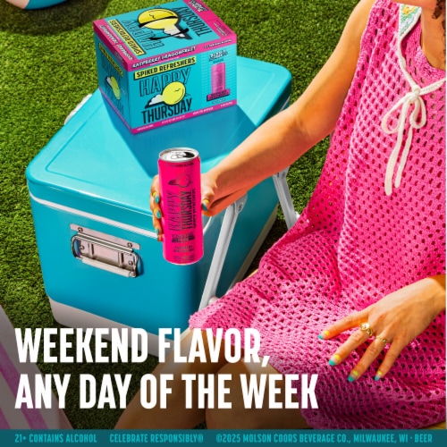 Happy Thursday Spiked Refreshers Raspberry Dragonfruit Perspective: top