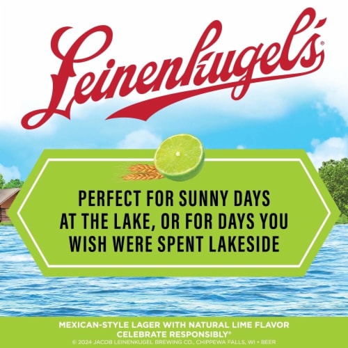 Leinenkugel's Leinie Lodge Lime Mexican Style Lager Craft Beer Perspective: top