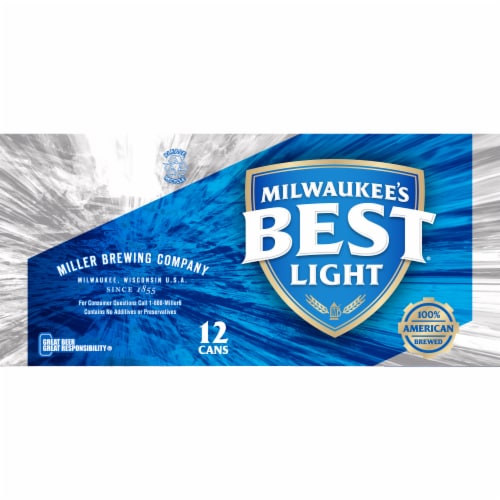 Milwaukee's Best Light American Lager Beer 12 Cans Perspective: top
