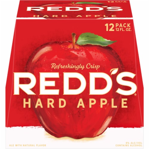 Redd's Hard Apple Ale Beer Perspective: top