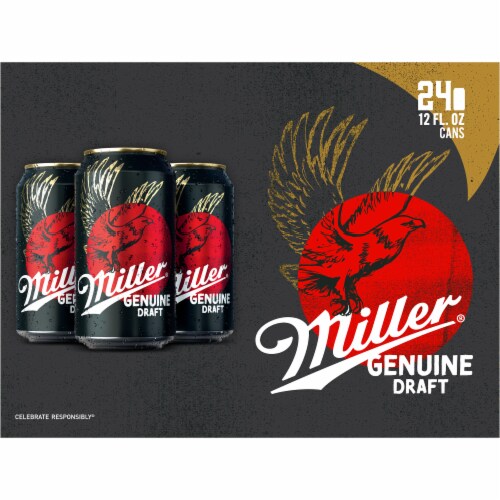 Miller Genuine Draft American Lager Beer Perspective: top