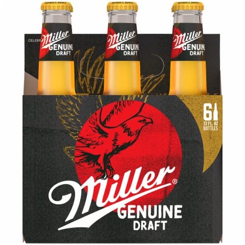 Miller Genuine Draft American Lager Beer Perspective: top