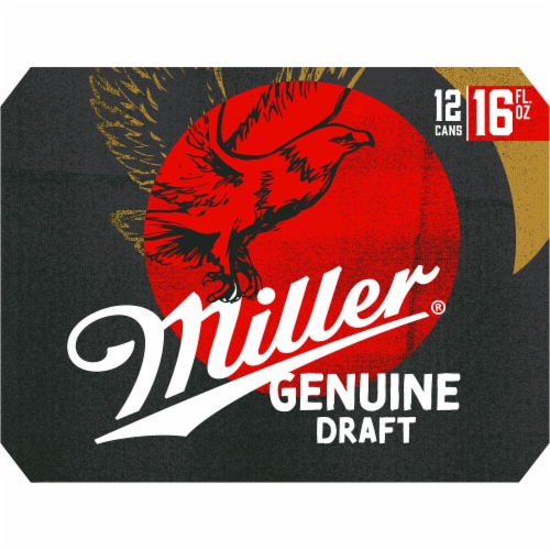 Miller Genuine Draft American Lager Beer Perspective: top