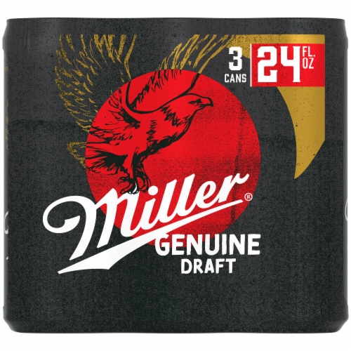 Miller Genuine Draft American Lager Beer Perspective: top