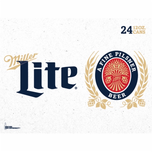 Miller Lite American Light Lager Beer Perspective: top