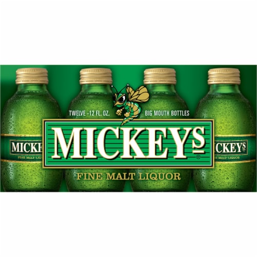 Mickey's Fine Malt Liquor Ale Beer Perspective: top