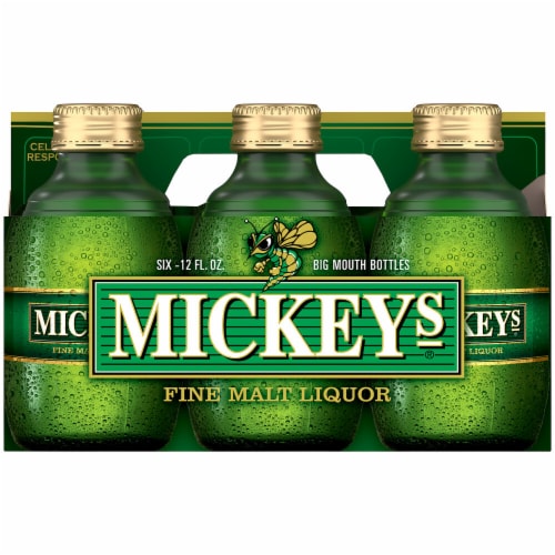 Mickeys Fine Malt Liquor Ale Beer Perspective: top