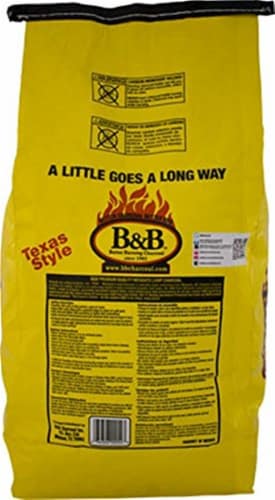 B&B Charcoal All Natural Mesquite Lump Charcoal 20 lb. - Case Of: 1; Perspective: top