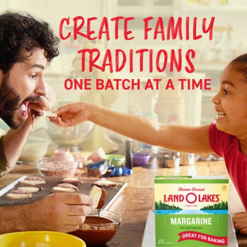 Land O Lakes Margarine Sticks Made with Vegetable Oil Perspective: top