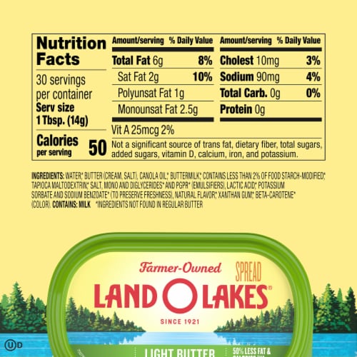 Land O Lakes Light Butter with Canola Oil Spreadable Perspective: top