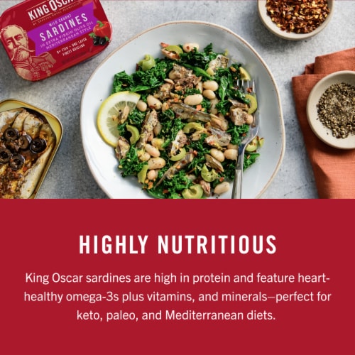 King Oscar® Wild Caught Skinless & Boneless Sardines in Olive Oil