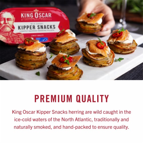 King Oscar Wild Caught Kipper Snacks Perspective: top