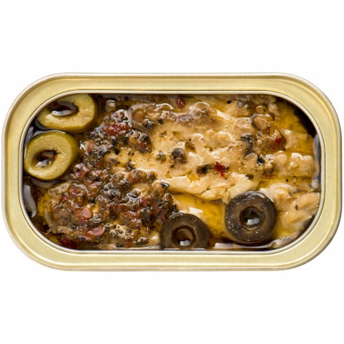 King Oscar® Royal Fillets™ Mediterranean Style Skinless & Boneless Mackerel Perspective: top