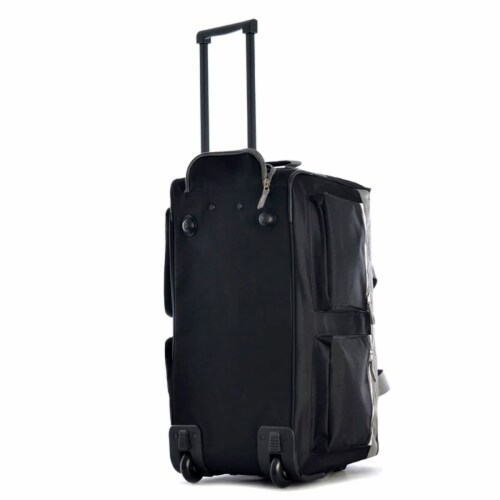 Olympia Rolling Duffel Bag - Black Perspective: top