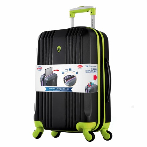 Olympia 21-Inch Expandable Carry On Spinner Suitcase Perspective: top