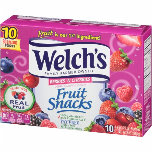 Welch's® Berries 'n Cherries Fruit Snacks Perspective: top