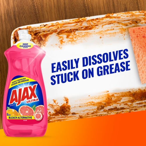 Ajax® Grapefruit Dish Detergent with Bleach Perspective: top