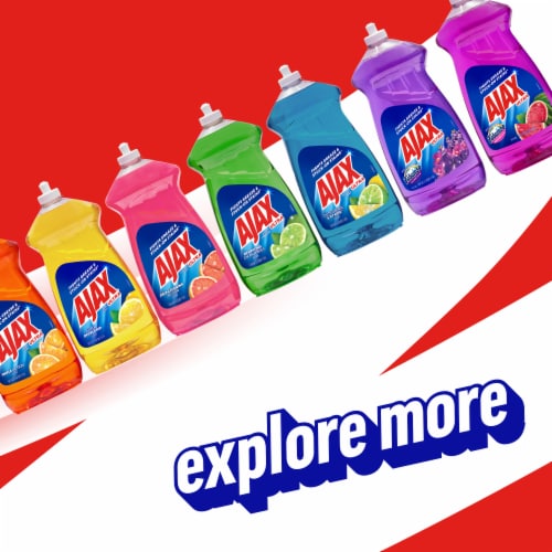 Ajax Ultra Vinegar and Lime Scent Liquid Dish Soap Perspective: top