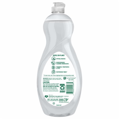 Palmolive Ultra Pure + Clear Spring Fresh Scent Liquid Dish Soap Perspective: top