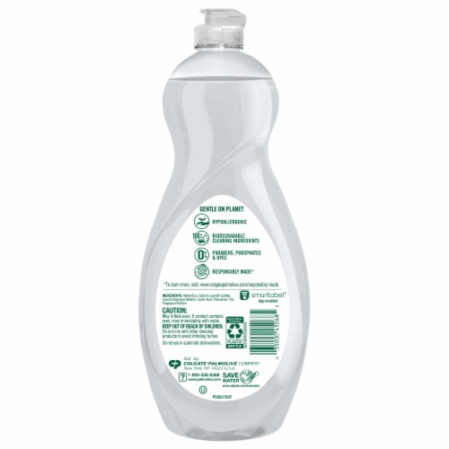 Palmolive Ultra Pure + Clear Spring Fresh Scent Liquid Dish Soap Perspective: top