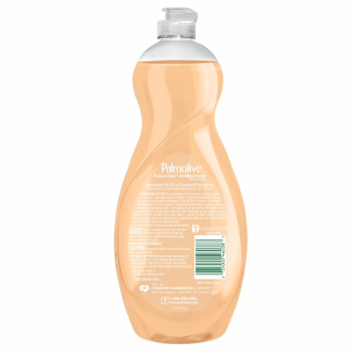 Palmolive Ultra Pure & Clear Antibacterial Mild Citrus Scent Dishwashing Liquid Dish Soap Perspective: top