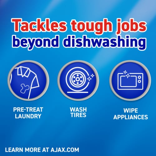 Ajax Ultra Super Degreaser Liquid Dish Soap Lemon Perspective: top