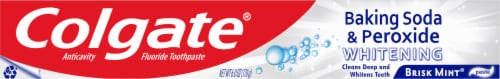 Colgate® Brisk Mint Flavored Baking Soda Peroxide Whitening Toothpaste Perspective: top