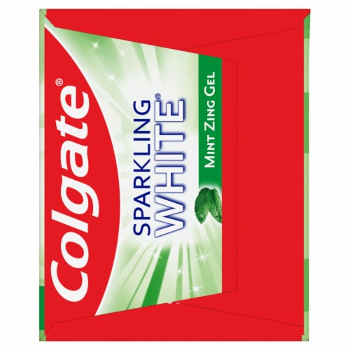 Colgate Sparkling White Whitening Toothpaste Mint Zing Perspective: top