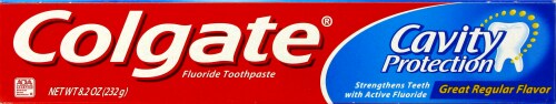 Colgate Cavity Protection Toothpaste Perspective: top