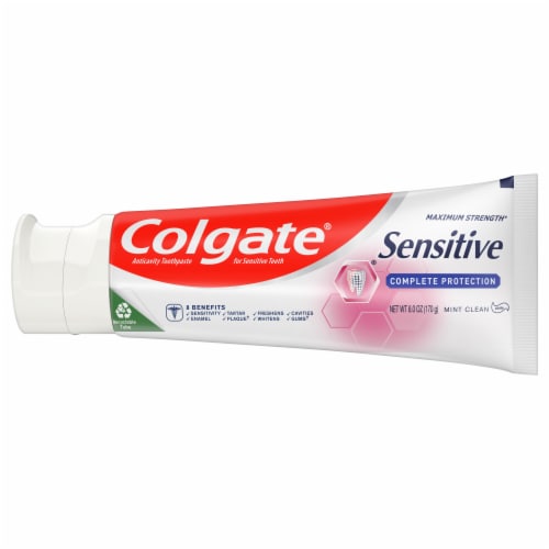 Colgate Sensitive Complete Protection Toothpaste with Mint Flavor Perspective: top