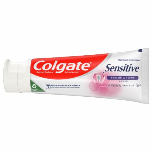 Colgate Sensitive Toothpaste Prevent and Repair Perspective: top