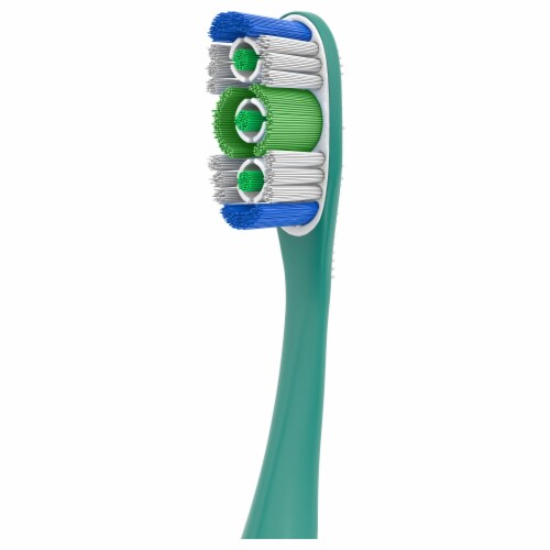 Colgate® 360® Whole Mouth Clean with Tongue and Cheek Cleaner Medium Toothbrush Value Pack Perspective: top