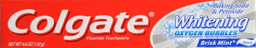 Colgate Baking Soda and Peroxide Toothpaste Perspective: top