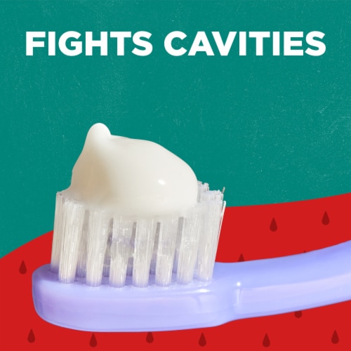 Tom's of Maine Toothpaste for Kids with Fluoride Natural Silly Strawberry Perspective: top