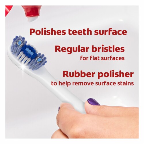 Colgate 360 Battery Powered Whitening Toothbrush in Soft Perspective: top