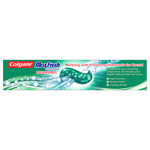 Colgate Max Fresh Clean Mint Anticavity Fluoride Toothpaste Perspective: top