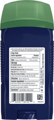 Tom's of Maine Natural Charcoal Antiperspirant Deodorant for Men Perspective: top