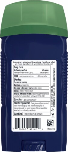 Tom's of Maine Natural Charcoal Antiperspirant Deodorant for Men Perspective: top