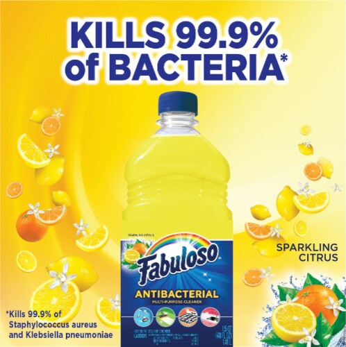 Fabuloso® Sparkling Citrus Antibacterial Multi-Purpose Cleaner Perspective: top