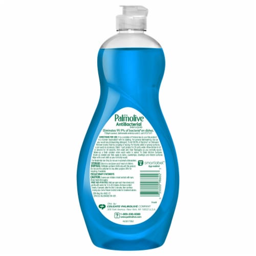 Palmolive Ultra Antibacterial Fresh Scent Dishwashing Liquid Dish Soap Perspective: top