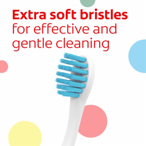 Colgate Toothbrushes for Baby & Kids Ages 0-2 Extra Soft Perspective: top