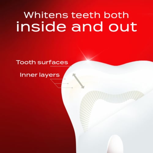Colgate Optic White Pro Series Whitening Toothpaste with 5% Hydrogen Peroxide Enamel Strength Perspective: top