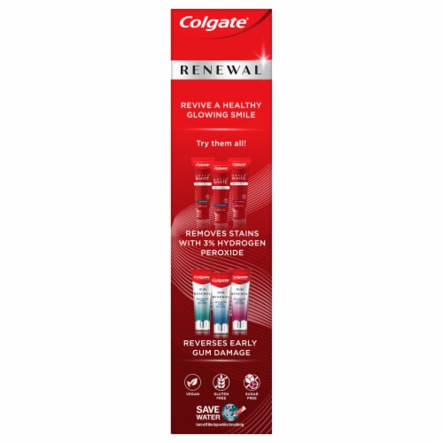 Colgate Enamel Renewal Enamel Repair Toothpaste Deep Clean Mint Toothpaste Perspective: top