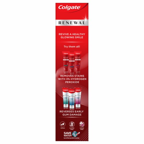 Colgate Renewal Deep Clean Enamel Toothpaste Mint Perspective: top